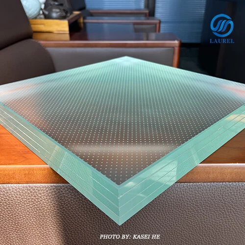 tempered laminated glass stair anti-slippery tempered laminated glass stair anti-slippery