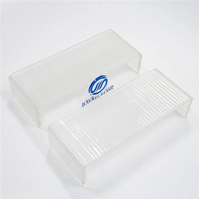 Vidrio perfilado en forma de U-para mampara de vidrio